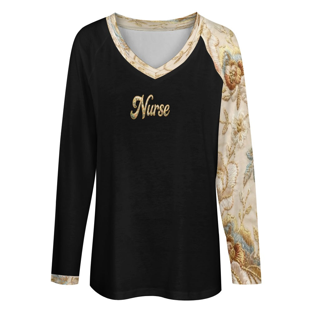 Golden Script Nurse Luxe Comfort Top