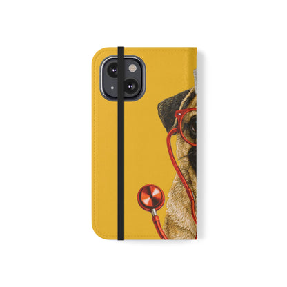 Pug Nurse Flip Phone Case – Cute Medical Phone Cover