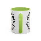 Bee Nurse Coffee Mug — Cute ‘Sleep Phy’ Floral Accent Mug (11/15oz)