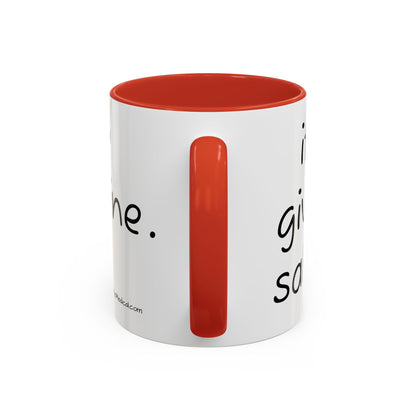 Nurse Sloth Coffee Mug — "it's giving Salty... Like Saline" Accent Mug