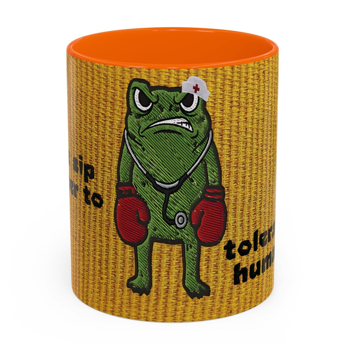 Boxing  Nurse Frog Coffee Mug (11, 15oz)