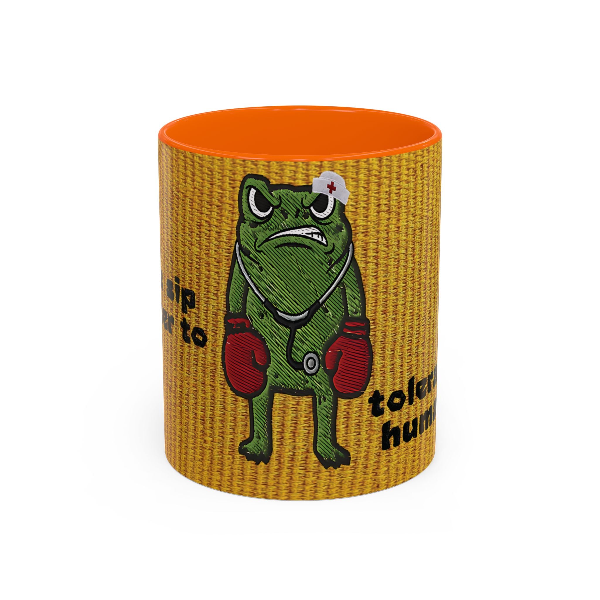 Boxing  Nurse Frog Coffee Mug (11, 15oz)