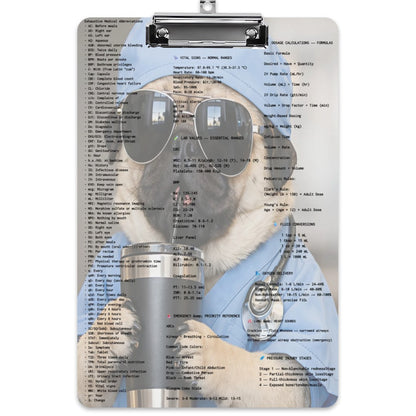 Pug Practitioner Quick‑Ref Clipboard