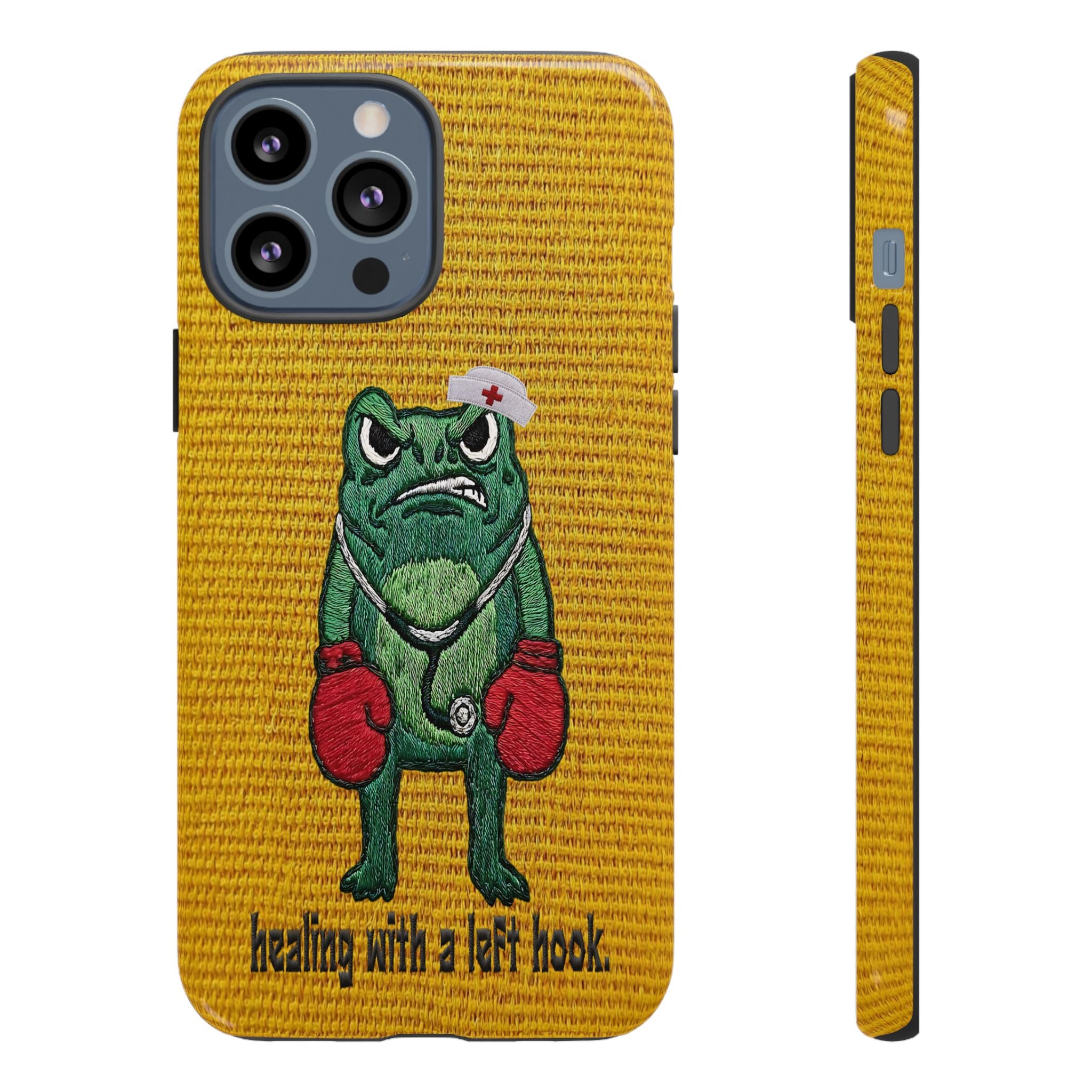 Tough Cases: 'Healing With a Left Hook' Boxing Nurse Phone Case