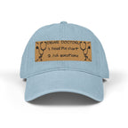 Embroidered Denim Hat — "Doctors Ask Nurses First" Funny Nurse Gift