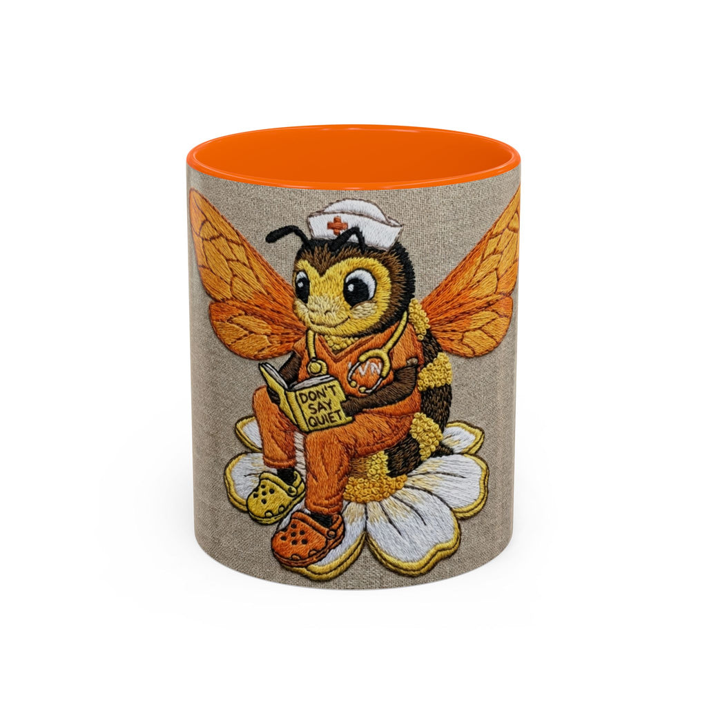 Bee Nurse Coffee Mug — Cute ‘Sleep Phy’ Floral Accent Mug (11/15oz)