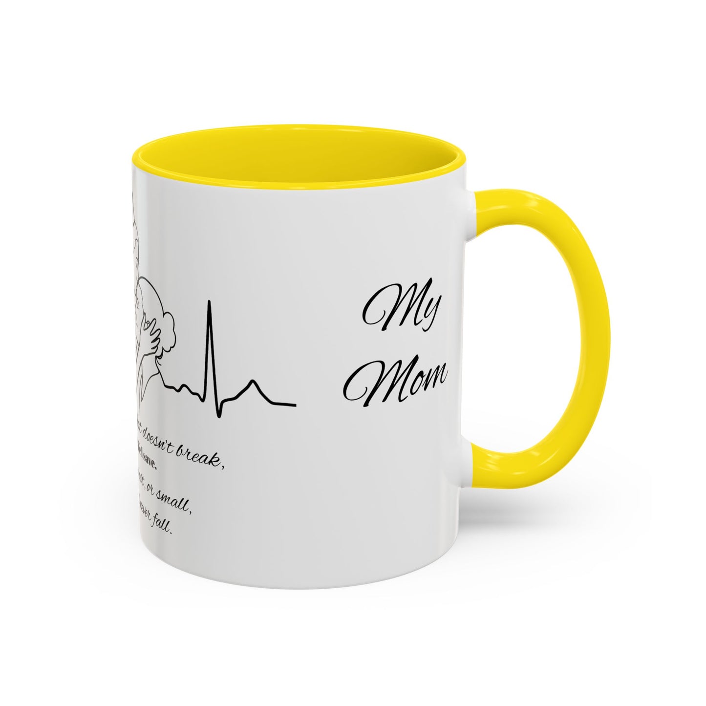 Mothers Day Mug Accent Coffee Mug (11, 15oz) The Heart Behind My Scrubs