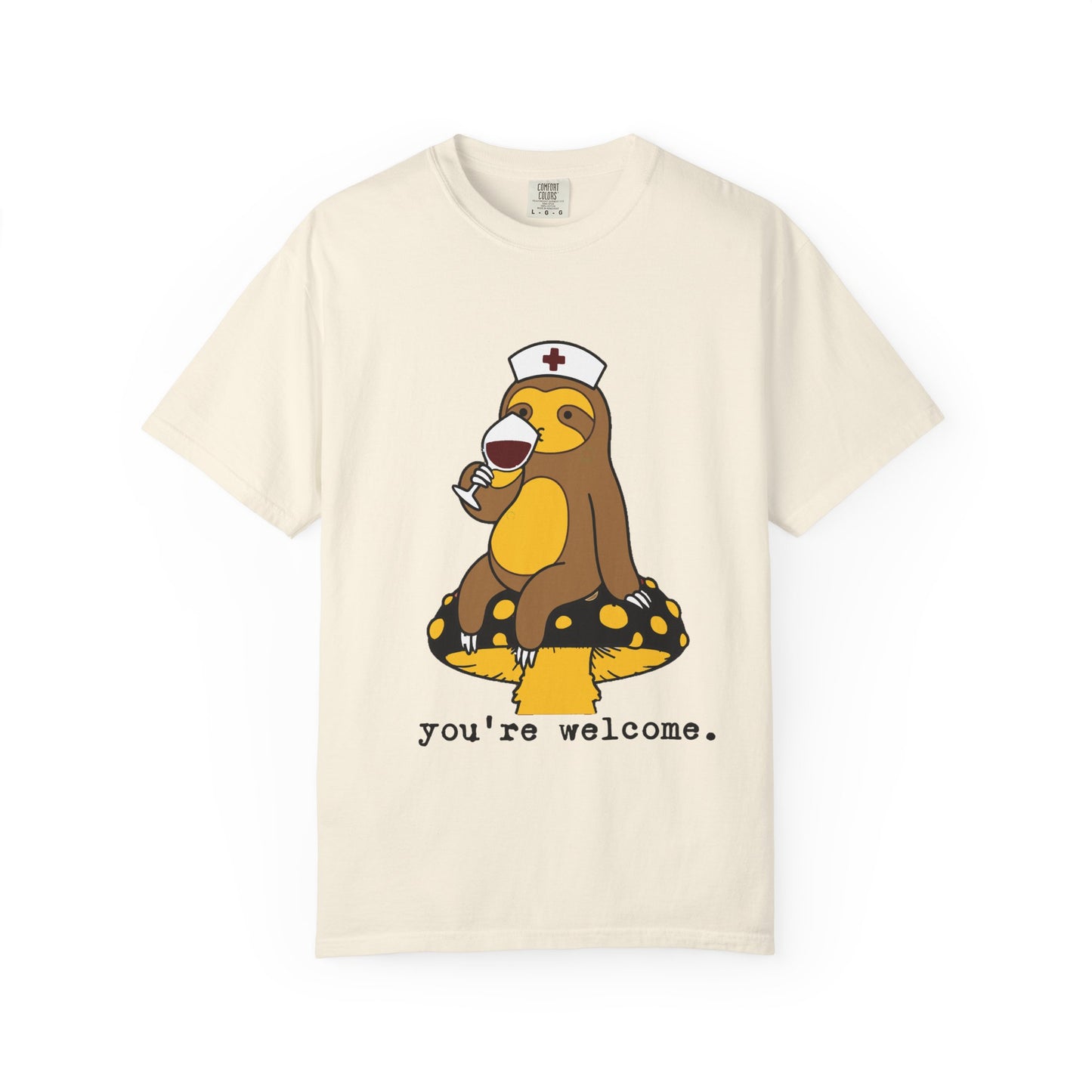 Sloth Nurse T-Shirt — Thanking you for Her Service  Cute, Funny Medical Gift