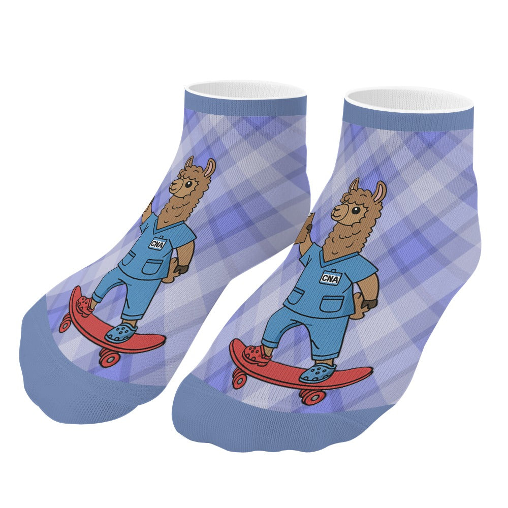BluTokyo Llama CNA Socks — Shift on Wheels (5 Pairs Of The Same Picture)