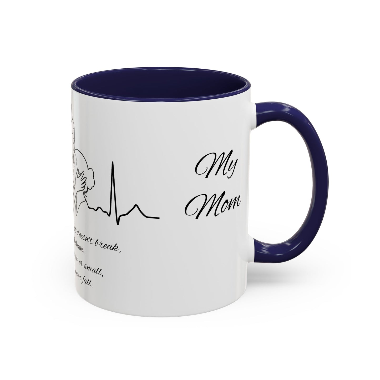 Mothers Day Mug Accent Coffee Mug (11, 15oz) The Heart Behind My Scrubs