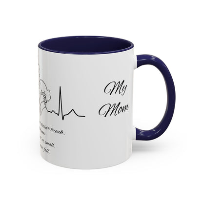 Mothers Day Mug Accent Coffee Mug (11, 15oz) The Heart Behind My Scrubs
