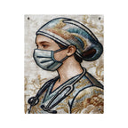 Guardian in Stitches – Acrylic Tribute to healthcare Heroes