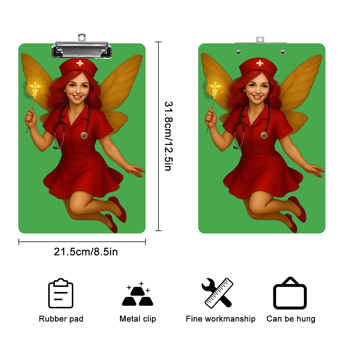 Acrylic medical fairy clipboard