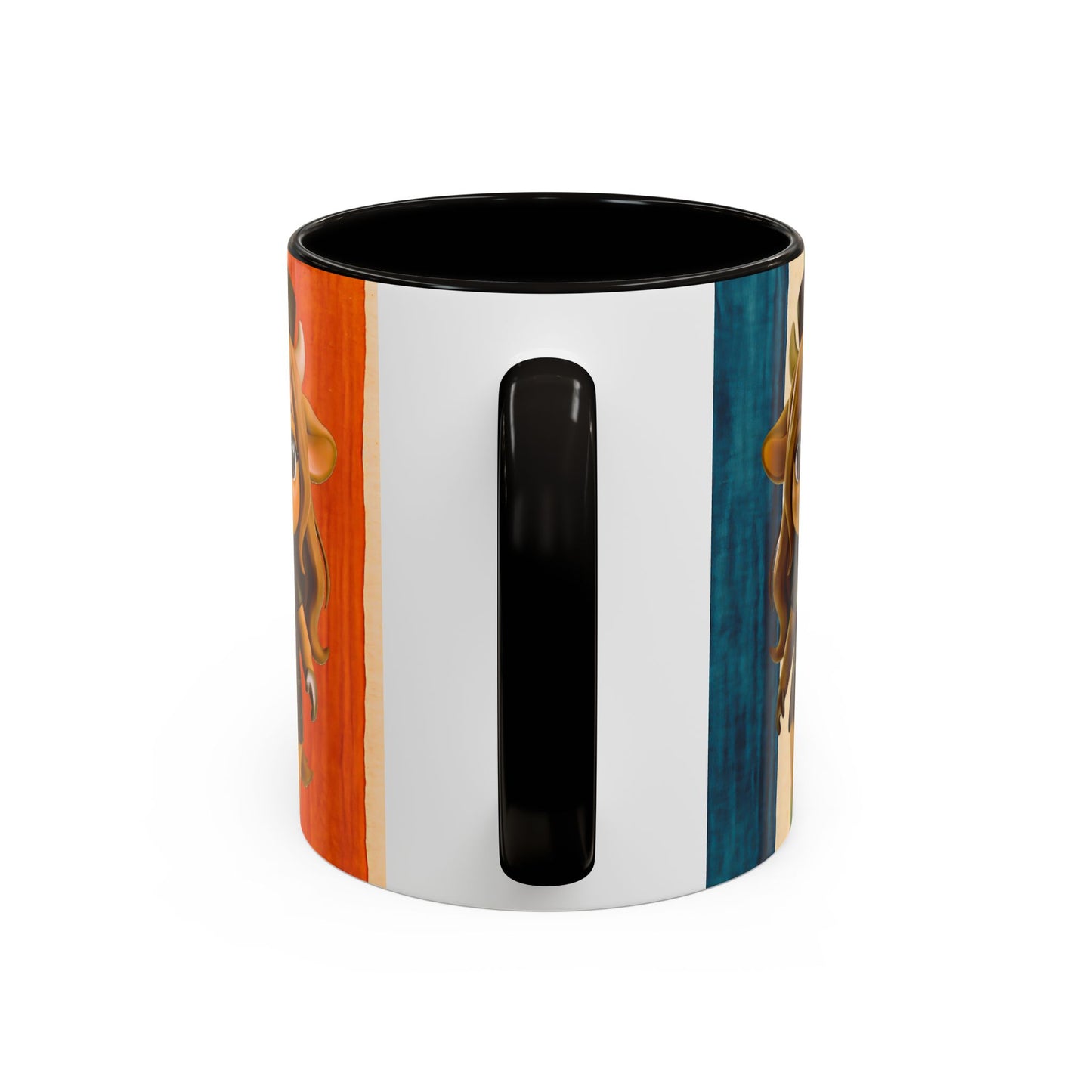 Cute Nurse Calf Coffee Mug – Colorful Striped 11oz/15oz Gift for Nurses & Vet Techs