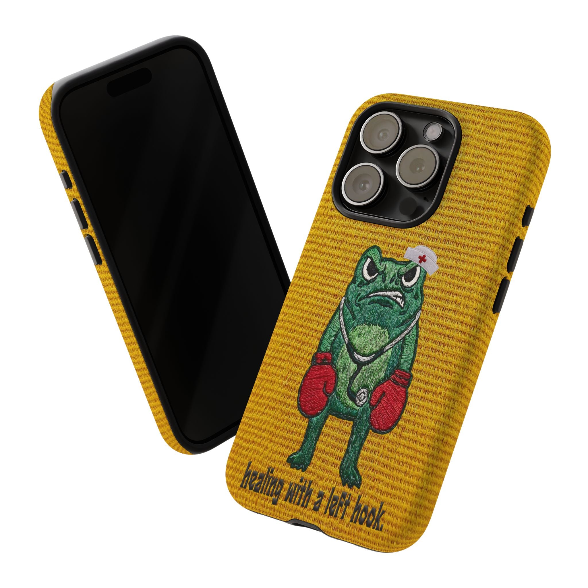 Tough Cases: 'Healing With a Left Hook' Boxing Nurse Phone Case
