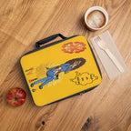 Yellow Floral Retro Woman Lunch Bag – 'I Am Enough' Insulated Tote