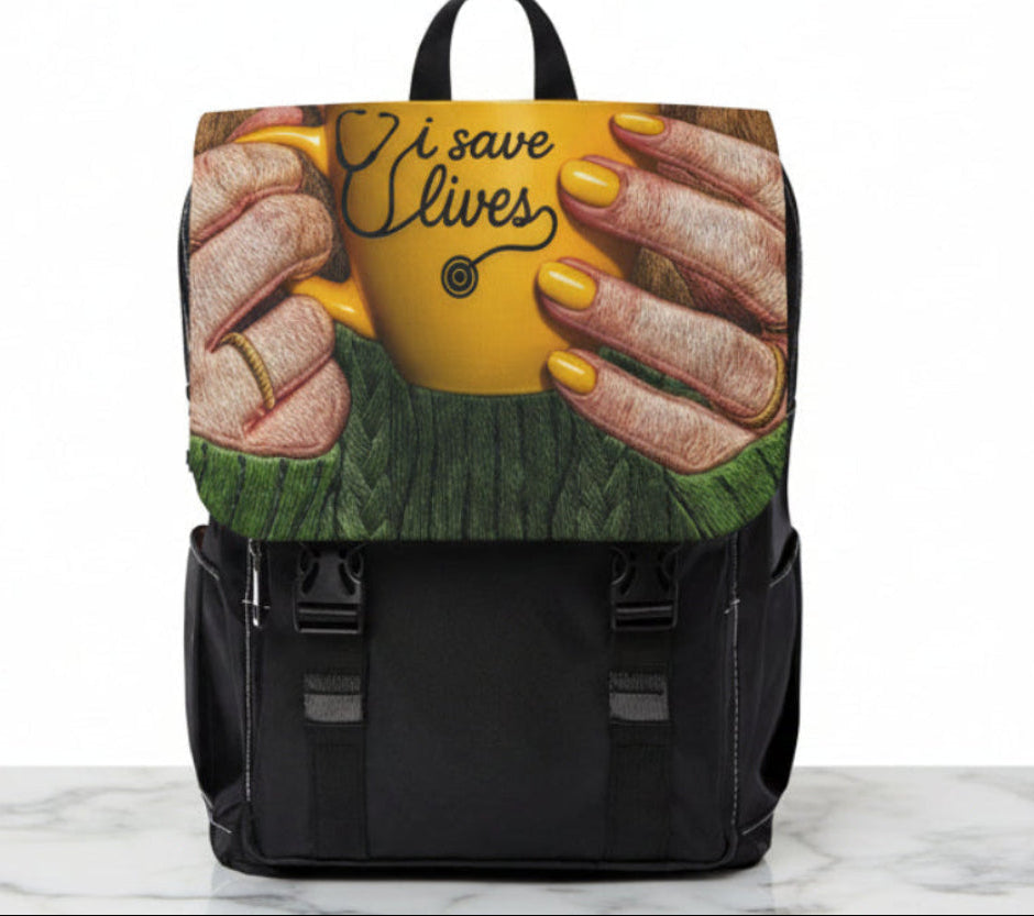 Exclusive design , Healthcare Worker Shoulder Backpack — Casual Unisex Backpack for Nurses & Medics