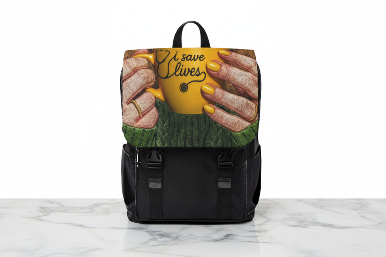 Exclusive design , Healthcare Worker Shoulder Backpack — Casual Unisex Backpack for Nurses & Medics