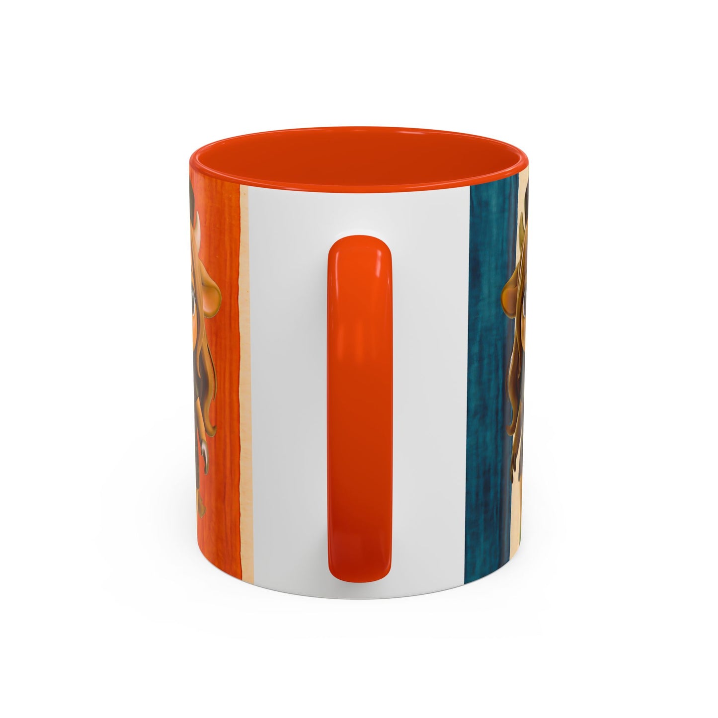 Cute Nurse Calf Coffee Mug – Colorful Striped 11oz/15oz Gift for Nurses & Vet Techs