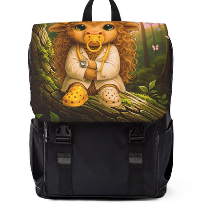 Forest Baby Calf Backpack — Cute Woodland Baby Doc Pacifier Design Shoulder Bag