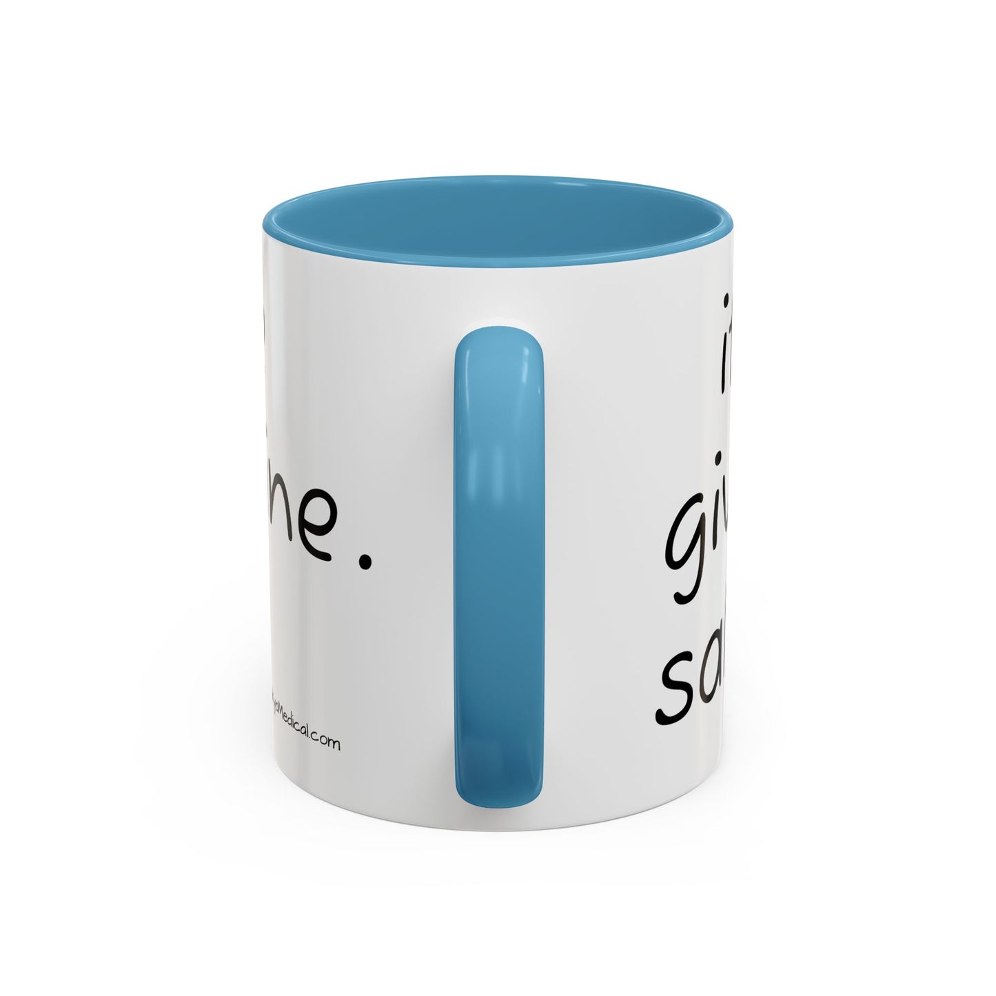 Nurse Sloth Coffee Mug — "it's giving Salty... Like Saline" Accent Mug