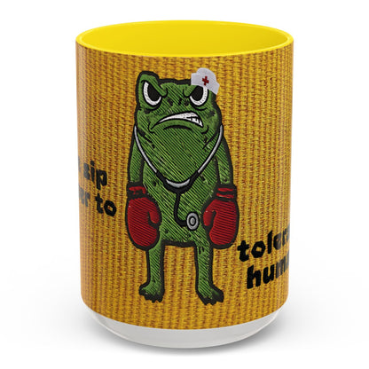 Boxing  Nurse Frog Coffee Mug (11, 15oz)