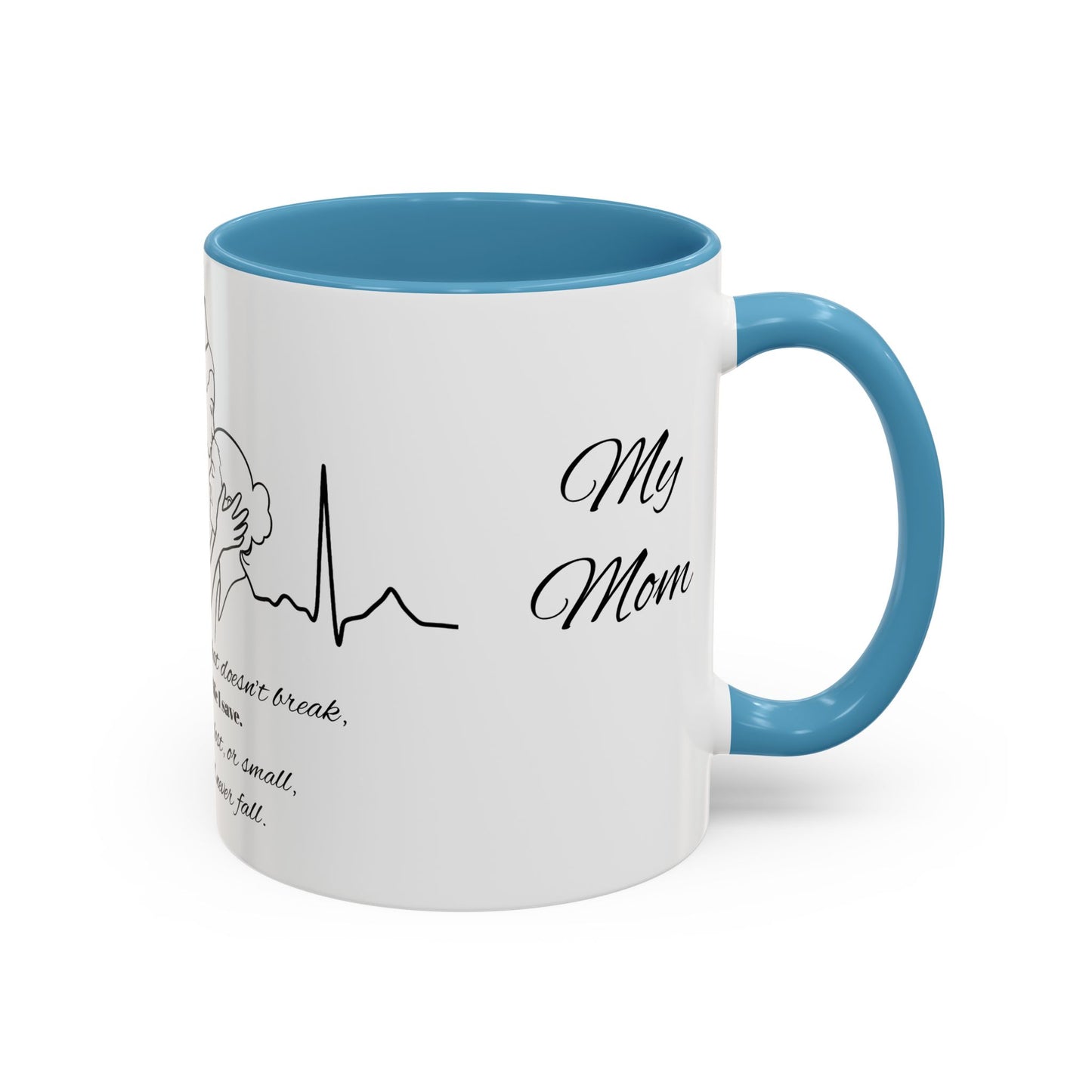 Mothers Day Mug Accent Coffee Mug (11, 15oz) The Heart Behind My Scrubs