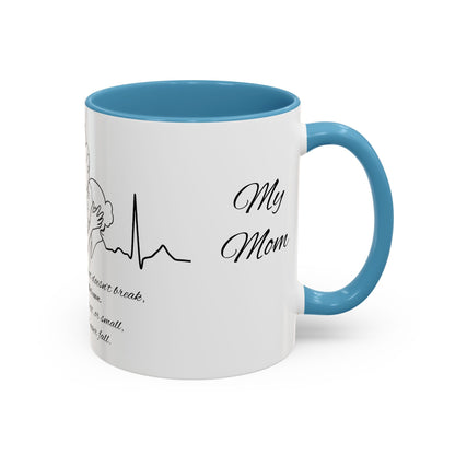 Mothers Day Mug Accent Coffee Mug (11, 15oz) The Heart Behind My Scrubs