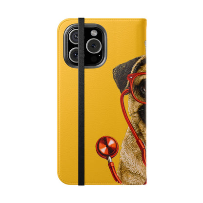 Pug Nurse Flip Phone Case – Cute Medical Phone Cover