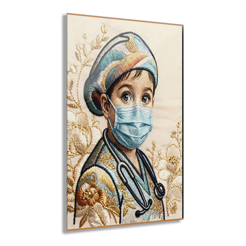 In my daddy's shoes Acrylic Print — Future Medical Hero Wall Art (French Cleat Hanging)