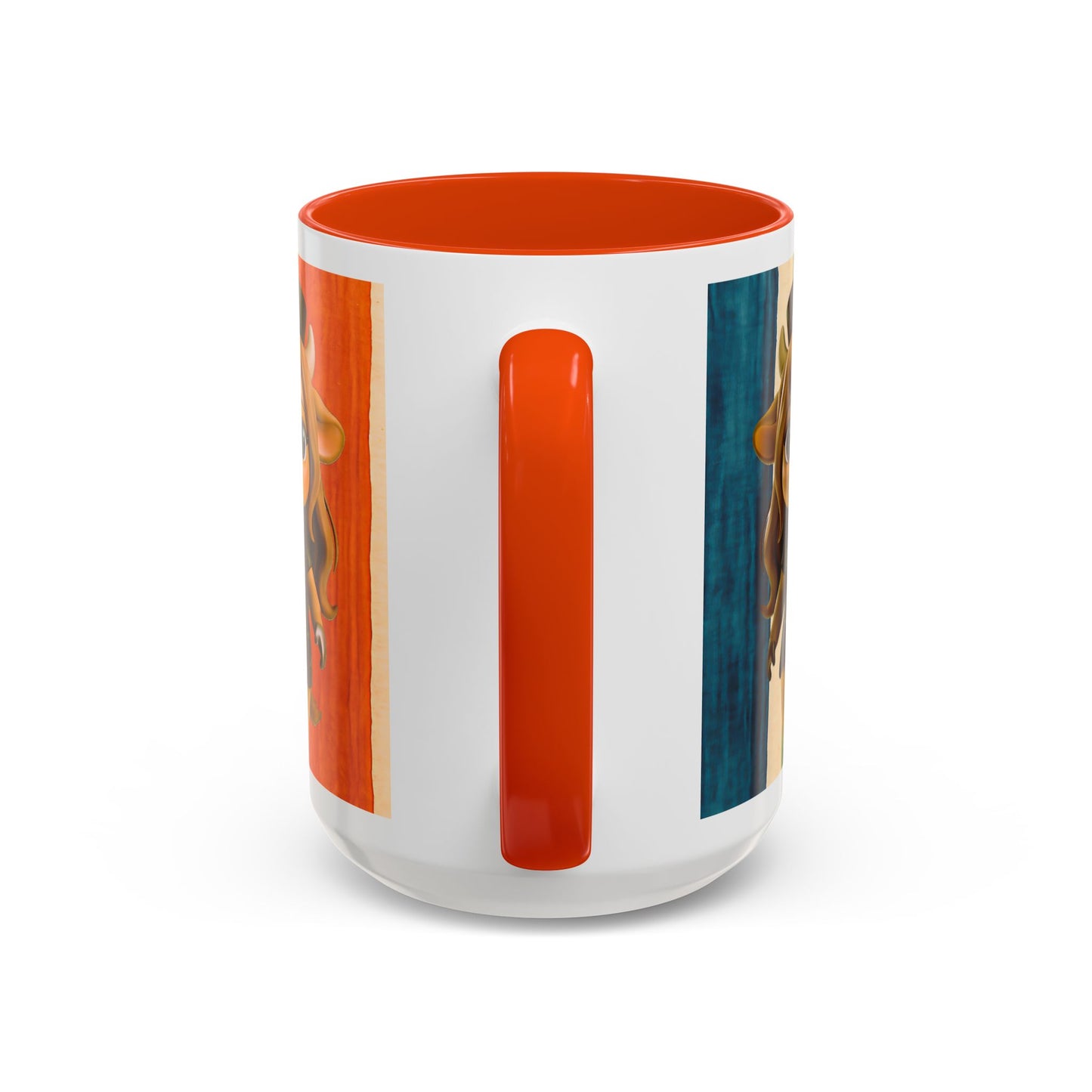 Cute Nurse Calf Coffee Mug – Colorful Striped 11oz/15oz Gift for Nurses & Vet Techs