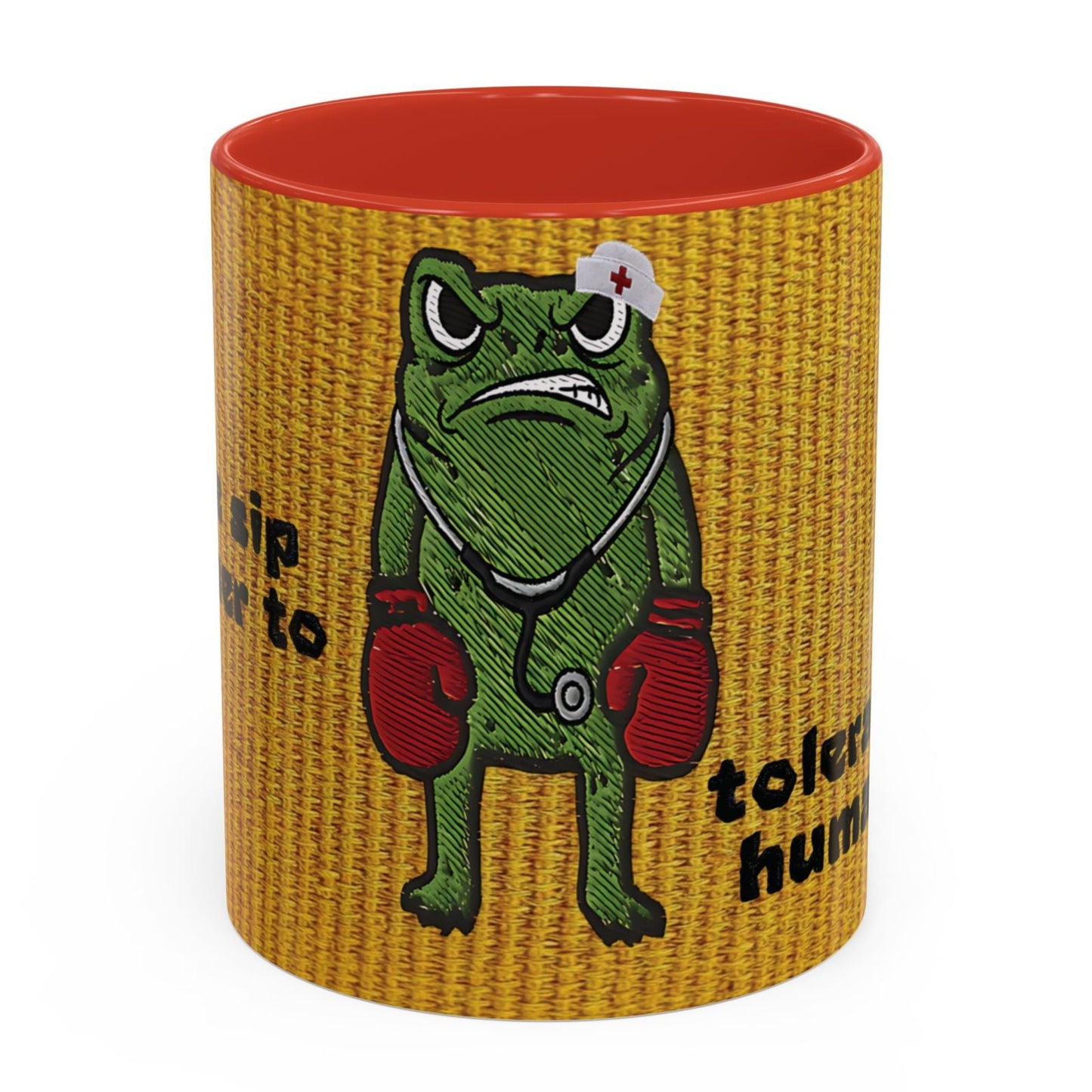 Boxing  Nurse Frog Coffee Mug (11, 15oz)
