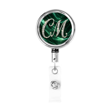 Case Manager Badge Reel – Emerald Calm, Coordinated Care-Heavy Duty Metal Badge Reel