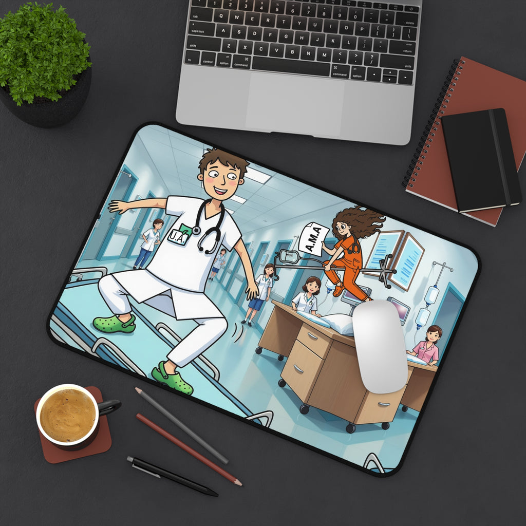 Nurse Desk Mat — Exclusive Hospital Cartoon Medical Office Mouse Pad