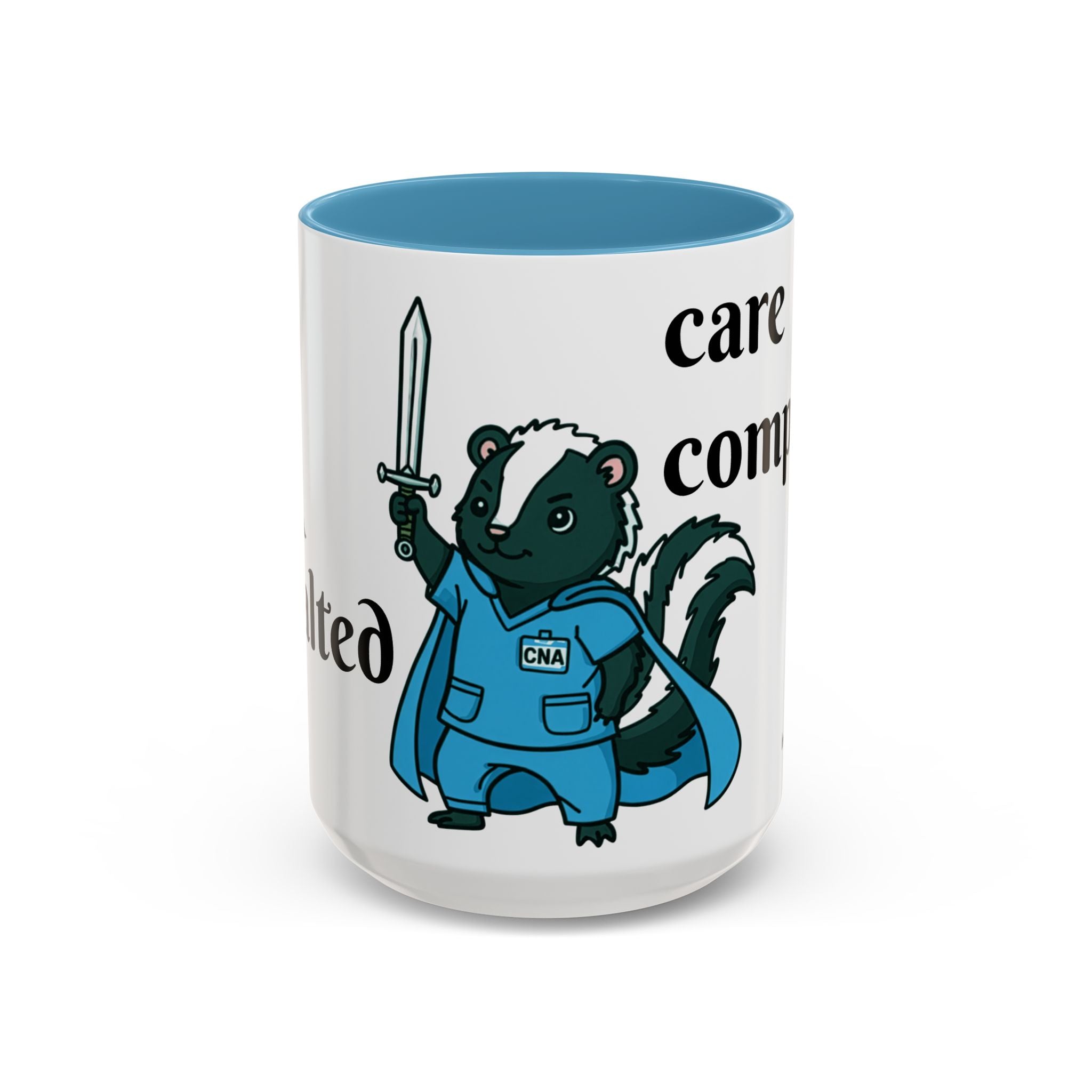 CNA Skunk Warrior Accent Coffee Mug — "Funk defeated,Care Completed"