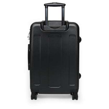 Retro Glam Cow Travel Suitcase — Cute Golden Cow Girl Luggage