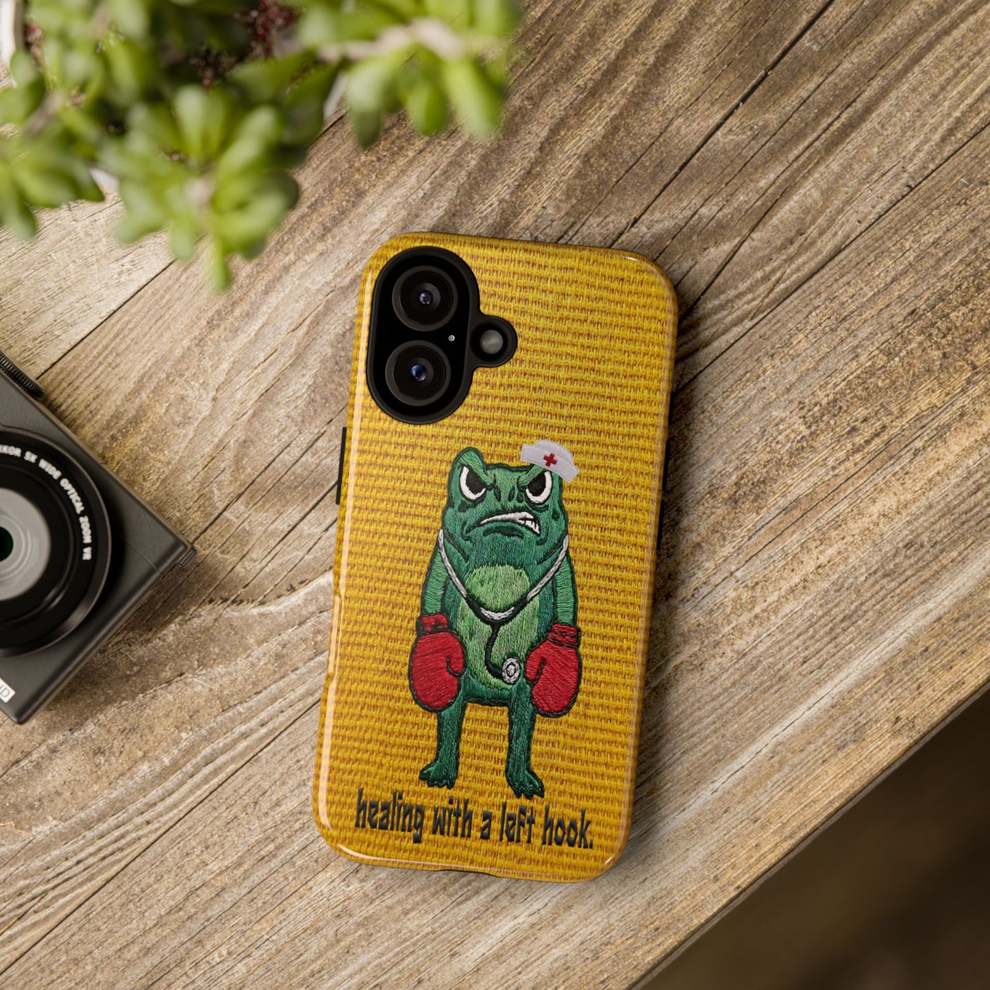 Tough Cases: 'Healing With a Left Hook' Boxing Nurse Phone Case