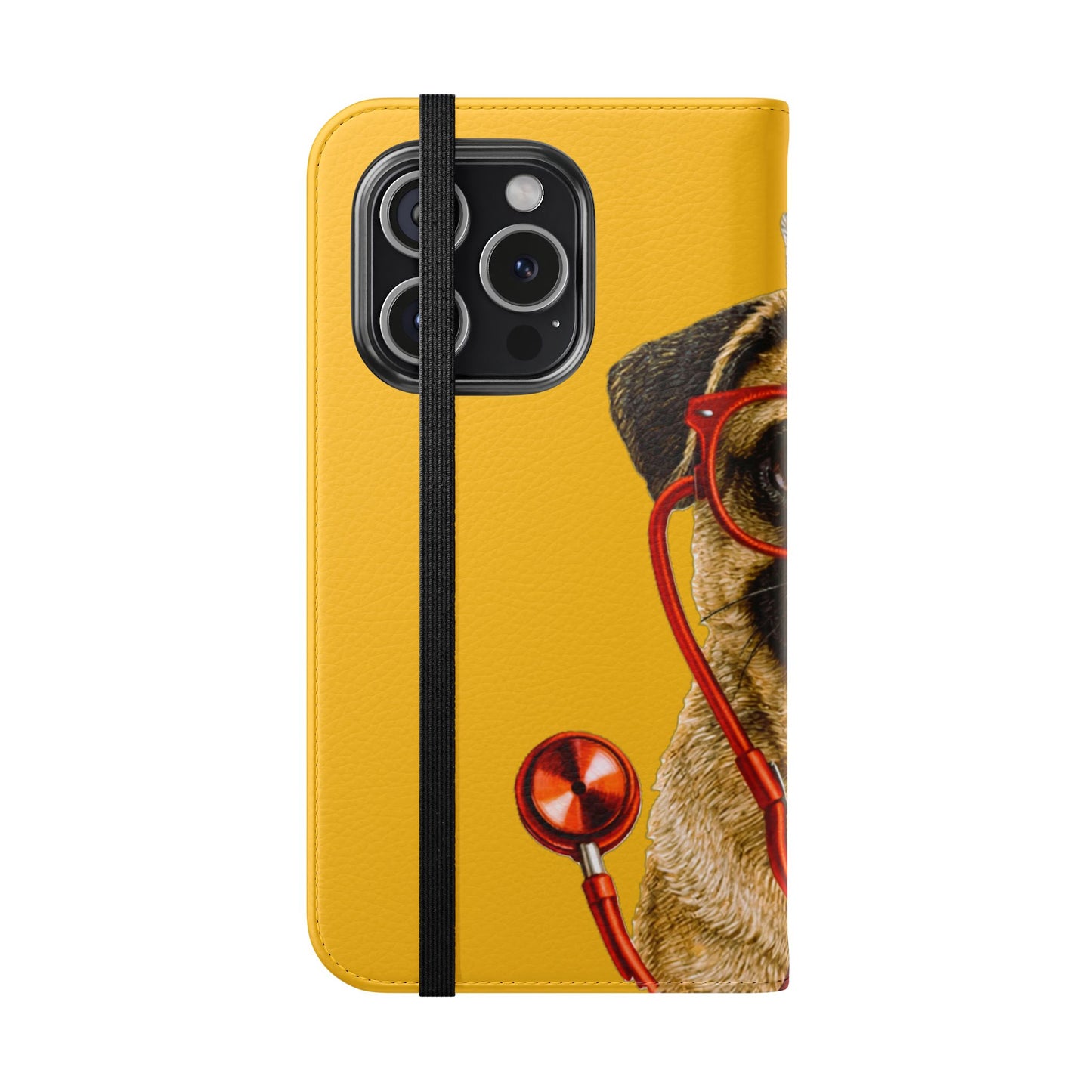 Pug Nurse Flip Phone Case – Cute Medical Phone Cover