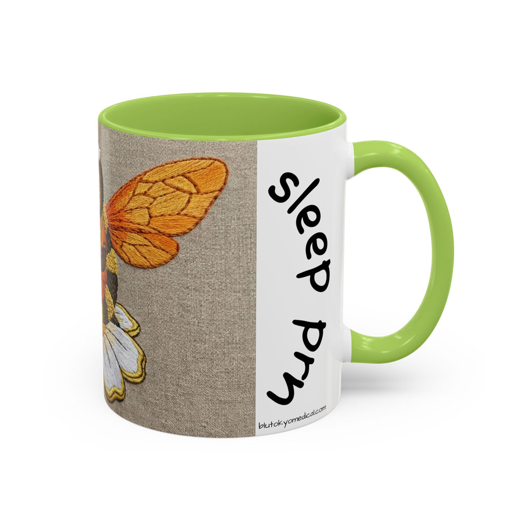 Bee Nurse Coffee Mug — Cute ‘Sleep Phy’ Floral Accent Mug (11/15oz)