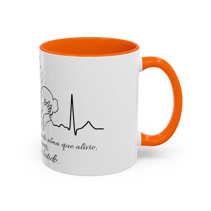 Nurse & Mom Tribute Coffee Mug – "Va conmigo, mamá, en mi corazón tu latido"