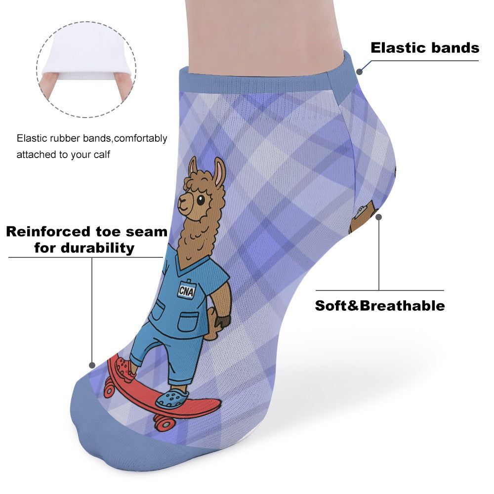 BluTokyo Llama CNA Socks — Shift on Wheels (5 Pairs Of The Same Picture)