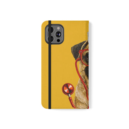 Pug Nurse Flip Phone Case – Cute Medical Phone Cover