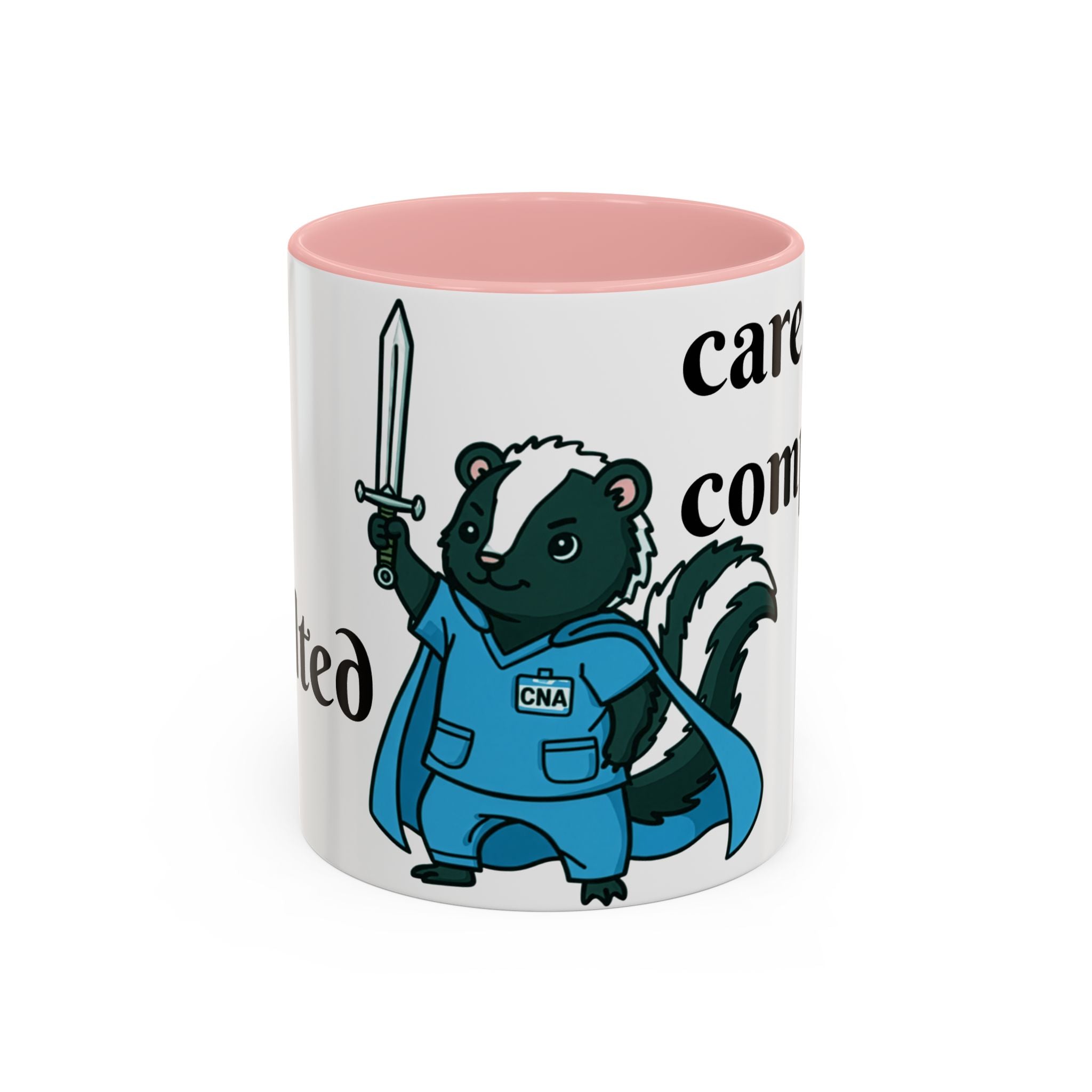 CNA Skunk Warrior Accent Coffee Mug — "Funk defeated,Care Completed"