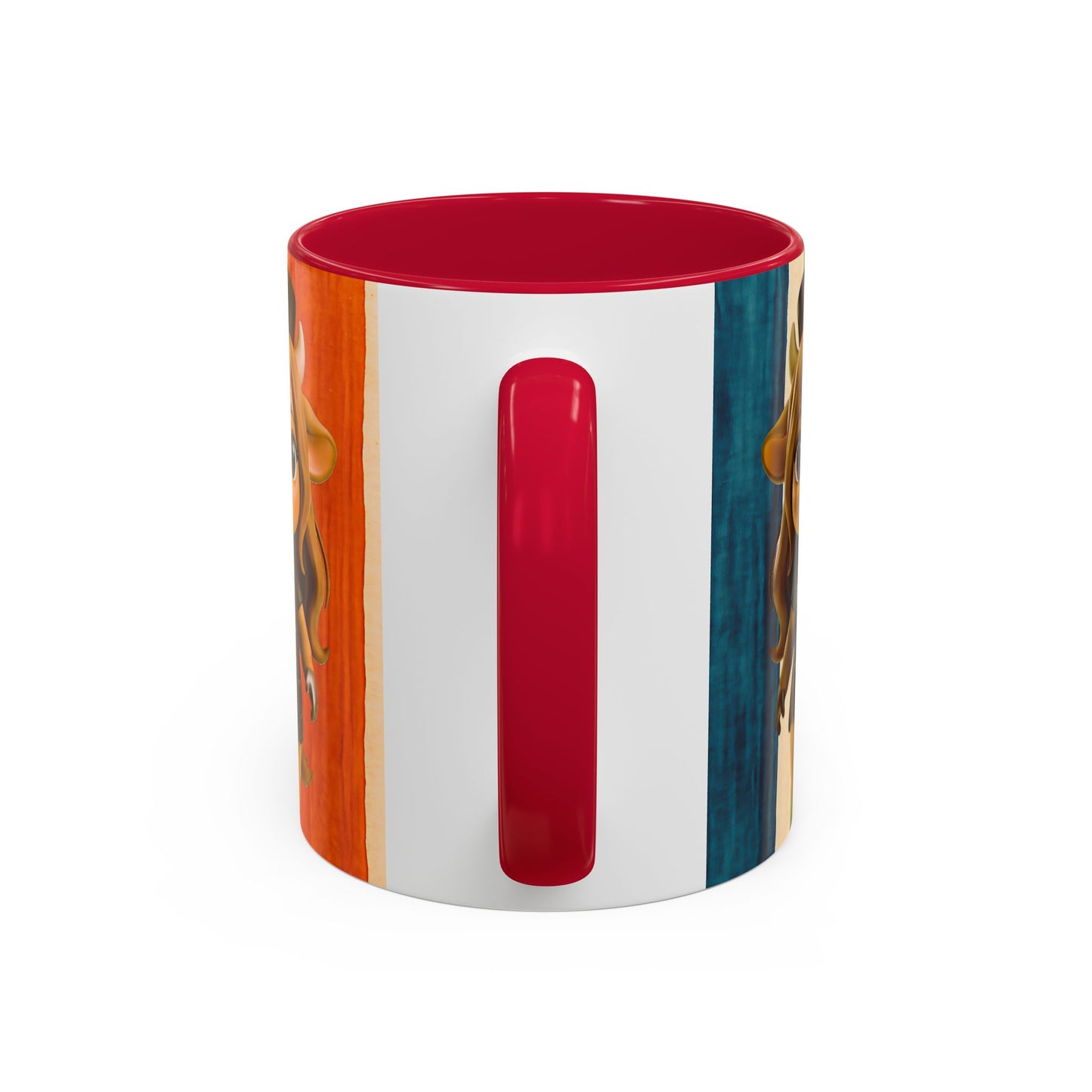 Cute Nurse Calf Coffee Mug – Colorful Striped 11oz/15oz Gift for Nurses & Vet Techs
