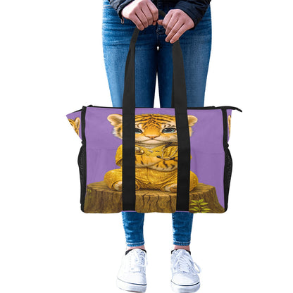Yoga Tiger Tote for Nurses, Students & Moms