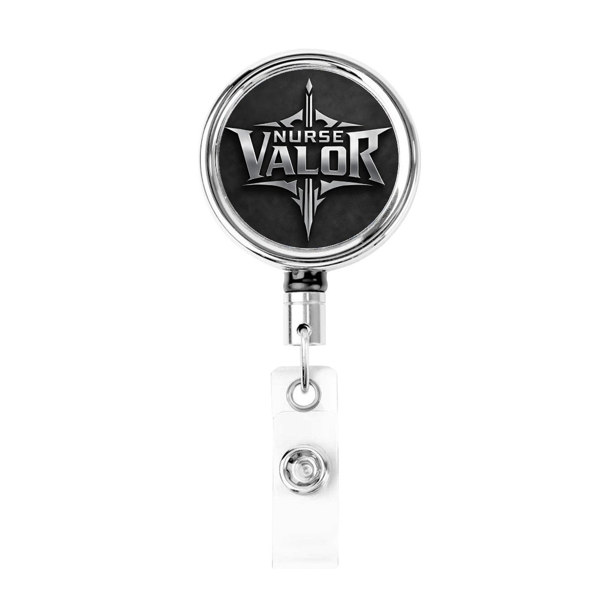 Nurse Valor – “Shield & Shift” Edition-Heavy Duty Metal Badge Reel