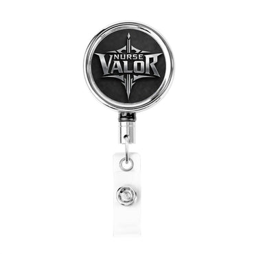Nurse Valor – “Shield & Shift” Edition-Heavy Duty Metal Badge Reel