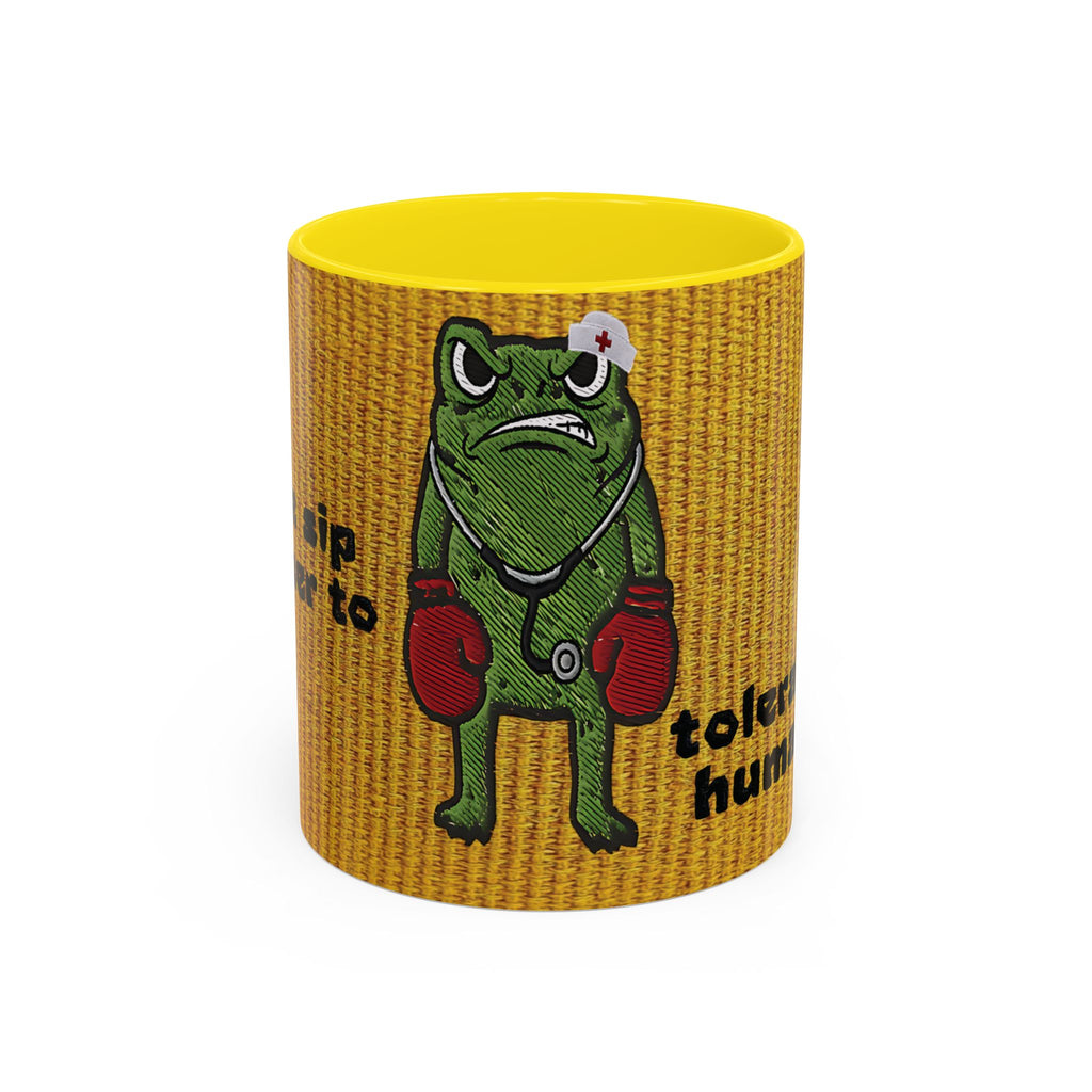 Boxing  Nurse Frog Coffee Mug (11, 15oz)
