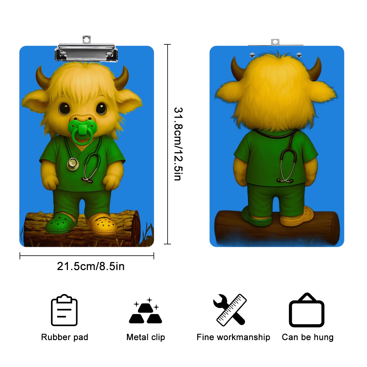 Little Healer on Duty – Front & Back Acrylic Clipboard