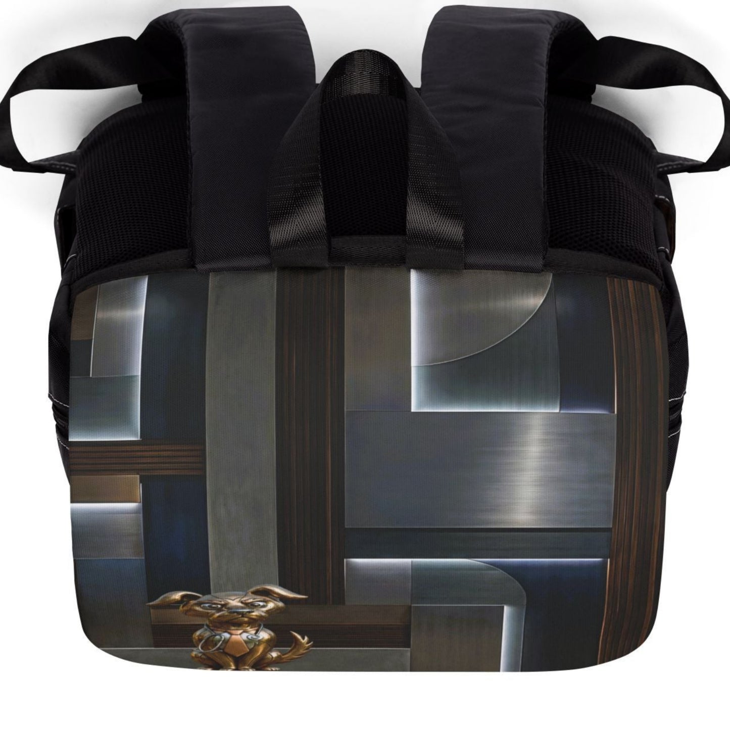 Upscale Metallic Medical Dog Shoulder Backpack